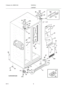 07 - Cabinet parts for Electrolux Refrigerator EI26SS30JW1 from AppliancePartsPros.com