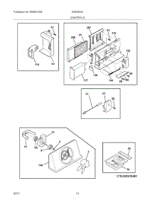 11 - Controls parts for Electrolux Refrigerator EI26SS30JW1 from AppliancePartsPros.com