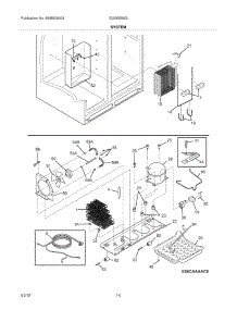 13 - System parts for Electrolux Refrigerator EI26SS55GS0 from AppliancePartsPros.com