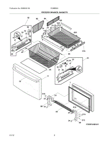 03 - Freezer Drawer / Baskets parts for Electrolux Refrigerator EI28BS36IS4 from AppliancePartsPros.com