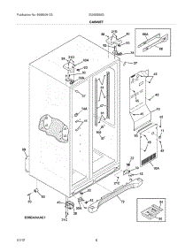 07 - Cabinet parts for Electrolux Refrigerator EI26SS55GS4 from AppliancePartsPros.com
