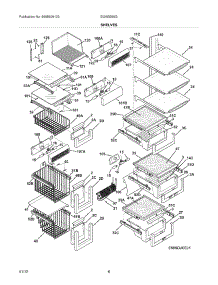 09 - Shelves parts for Electrolux Refrigerator EI26SS55GS4 from AppliancePartsPros.com