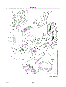19 - Ice Maker parts for Electrolux Refrigerator EI26SS55GS4 from AppliancePartsPros.com