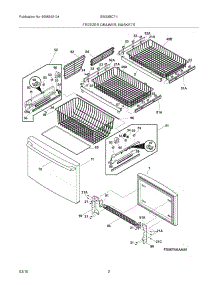 03 - Freezer Drawer - Basket parts for Electrolux Refrigerator EW23BC71IS2 from AppliancePartsPros.com