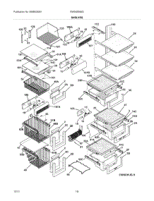 09 - Shelves parts for Electrolux Refrigerator EW26SS65GB2 from AppliancePartsPros.com
