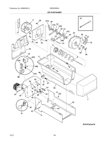 17 - Ice Container parts for Electrolux Refrigerator EW23SS65HW4 from AppliancePartsPros.com