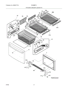 03 - Freezer Drawer,Baskets parts for Electrolux Refrigerator EW28BS70IB0 from AppliancePartsPros.com