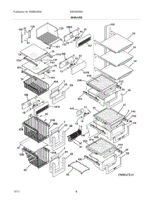 09 - Shelves parts for Electrolux Refrigerator EW23SS65HW0 from AppliancePartsPros.com