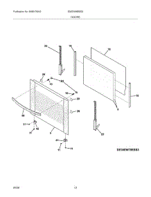 09 - Doors parts for Electrolux Oven E30EW85ESS2 from AppliancePartsPros.com