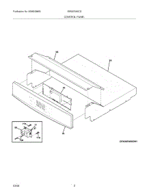 03 - Control Panel parts for Electrolux Oven EW30EW6CGB1 from AppliancePartsPros.com