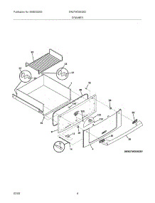 05 - Drawer parts for Electrolux Warming Drawer EW27WD55GS2 from AppliancePartsPros.com