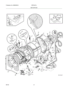 07 - Motor / Tub parts for Electrolux Washer EWFLS70JSS0 from AppliancePartsPros.com