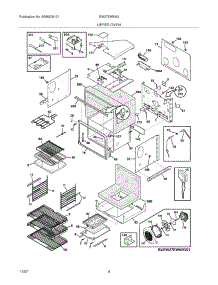 05 - Upper Oven parts for Electrolux Oven EW27EW65GW1 from AppliancePartsPros.com