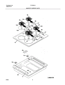 05 - Maintop parts for Frigidaire Cooktop FEC26C2ACC from AppliancePartsPros.com