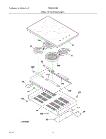 05 - Maintop parts for Frigidaire Cooktop FEC30S6DQB from AppliancePartsPros.com