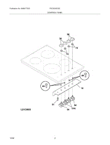 03 - Controls parts for Frigidaire Cooktop FEC30S6DQC from AppliancePartsPros.com