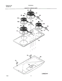05 - Maintop / Surface Units parts for Frigidaire Cooktop FEC36C2AQA from AppliancePartsPros.com