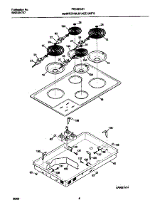 03 - Maintop / Elements parts for Frigidaire Cooktop FEC32C4HTA from AppliancePartsPros.com