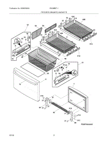 03 - Freezer Drawer - Basket parts for Electrolux Refrigerator EW28BS71IB2 from AppliancePartsPros.com