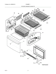 03 - Freezer Drawer - Basket parts for Electrolux Refrigerator EW28BS71IS9 from AppliancePartsPros.com