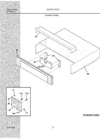 03 - Control Panel parts for Electrolux Oven E30EW7CDSS1 from AppliancePartsPros.com
