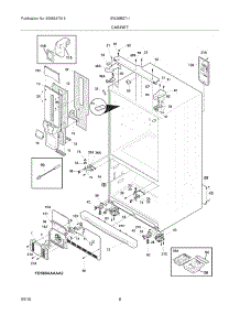 07 - Cabinet parts for Electrolux Refrigerator EW28BS71IS6 from AppliancePartsPros.com