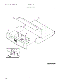 03 - Control Panel parts for Electrolux Oven EI27EW45JS2 from AppliancePartsPros.com