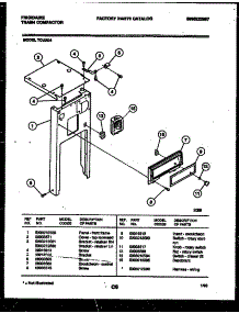 03 - Front Frame And Control Parts parts for Frigidaire Compactor TCU3D4 from AppliancePartsPros.com