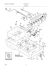 05 - Burner parts for Electrolux Cooktop E46GC67ESS from AppliancePartsPros.com