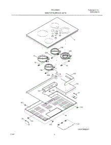 05 - Maintop parts for Frigidaire Cooktop FEC30S6HSB from AppliancePartsPros.com