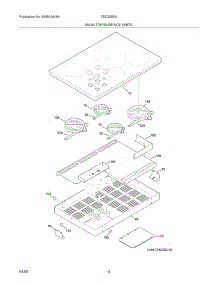 05 - Maintop parts for Frigidaire Cooktop FEC32S6ABE from AppliancePartsPros.com