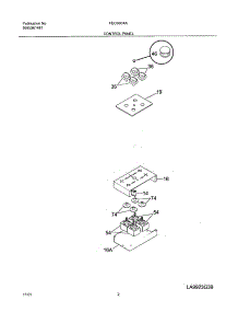03 - Control Panel parts for Frigidaire Cooktop FEC36C4ACA from AppliancePartsPros.com