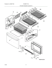 03 - Freezer Drawer, Baskets parts for Electrolux Refrigerator EW23BC71IS5 from AppliancePartsPros.com