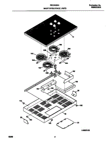 03 - Top / Burners parts for Frigidaire Cooktop FEC3X8XHSA from AppliancePartsPros.com