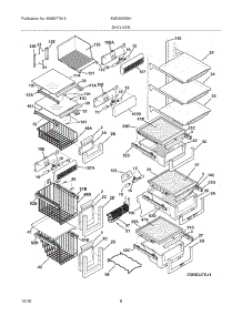 09 - Shelves parts for Electrolux Refrigerator EW23SS65HS5 from AppliancePartsPros.com