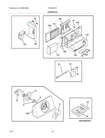 11 - Controls parts for Electrolux Refrigerator EW23CS70IB1 from AppliancePartsPros.com