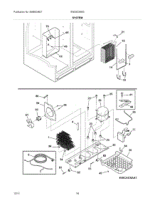 13 - System parts for Electrolux Refrigerator EW23CS65GW3 from AppliancePartsPros.com