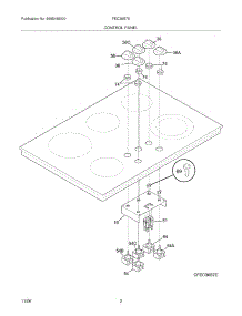 03 - Controls parts for Frigidaire Cooktop FEC36S7ESB from AppliancePartsPros.com