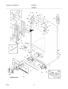 07 - Cabinet parts for Electrolux Refrigerator EW28BS71IW4 from AppliancePartsPros.com