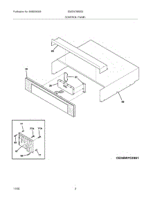 03 - Control Panel parts for Electrolux Oven E30EW75ESS2 from AppliancePartsPros.com