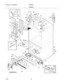07 - Cabinet parts for Electrolux Refrigerator EW28BS71IW8 from AppliancePartsPros.com