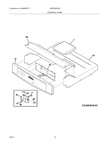 03 - Control Panel parts for Electrolux Oven EI30EW35JS2 from AppliancePartsPros.com