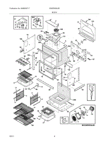 05 - Body parts for Electrolux Oven EI30EW35JS2 from AppliancePartsPros.com
