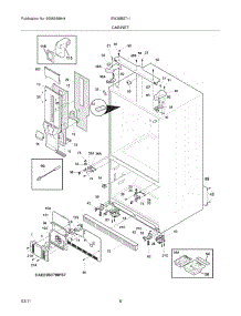 07 - Cabinet parts for Electrolux Refrigerator EW28BS71IWA from AppliancePartsPros.com