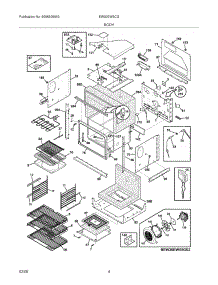 05 - Body parts for Electrolux Oven EW30EW5CGW1 from AppliancePartsPros.com
