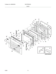 07 - Door parts for Electrolux Oven EW27EW55GS1 from AppliancePartsPros.com