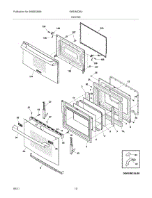 09 - Doors parts for Electrolux Oven EW30MC65JB2 from AppliancePartsPros.com