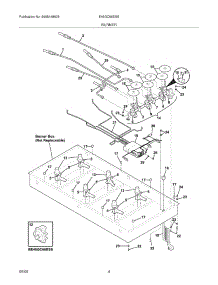 05 - Burner parts for Electrolux Cooktop E46GC66ESS from AppliancePartsPros.com