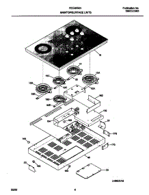 03 - Maintop / Elements parts for Frigidaire Cooktop FEC36S8HBA from AppliancePartsPros.com