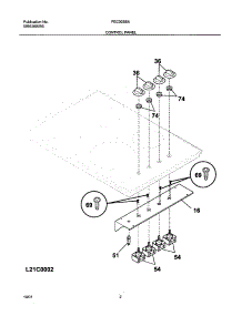 03 - Control Panel parts for Frigidaire Cooktop FEC30S6ABA from AppliancePartsPros.com